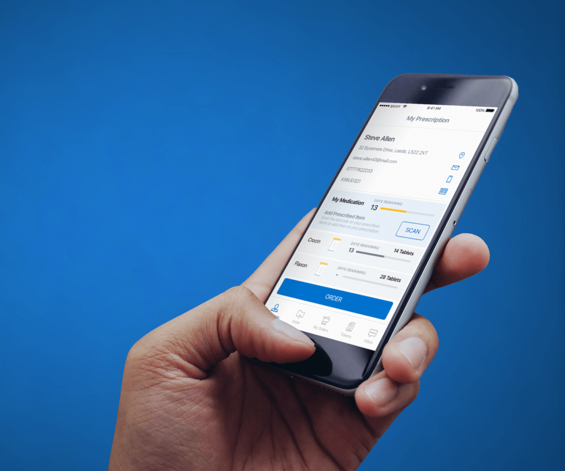 NHS Digital - An App showing a concept for ordering repeat prescriptions - peejhill